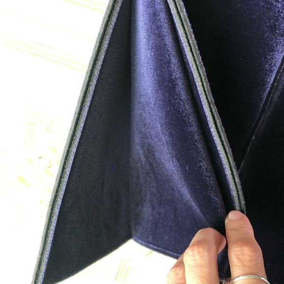 Emporio Armani purple skirt velvet & neoprene size 0 - Picture 4 of 7